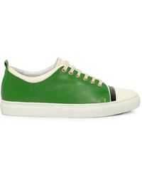 Lanvin - Low-Top Panelled Sneakers - Lyst