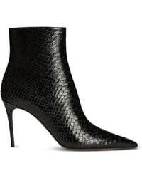 Paris Texas - Vera Snake-Effect Stiletto Boots - Lyst