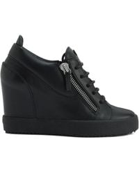 Giuseppe Zanotti - Addy Wedge Zip-Detail Sneakers - Lyst