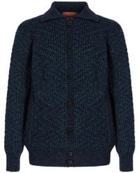 Missoni - Chevron-Knit Button-Up Cardigan - Lyst