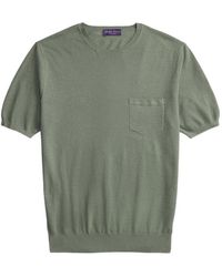 Ralph Lauren - Chest-Pocket Knitted T-Shirt - Lyst