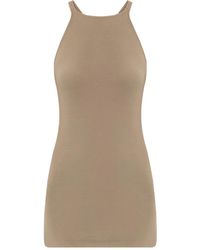 Rick Owens - Ribbed Racer-Back Tank Top - Lyst