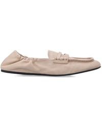 Miu Miu - Ruched Moccasin Loafers - Lyst