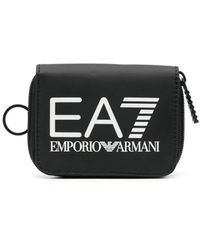EA7 - Portemonnaie mit Logo-Print - Lyst