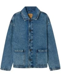 American Vintage - Joybird Denim Jack Met Opgestikte Zak - Lyst