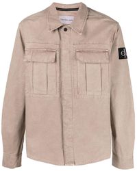 Calvin Klein - Cargo-pockets Cotton Overshirt - Lyst