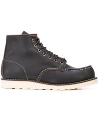 Red Wing Bottes de combat à coutures contrastantes - Marron