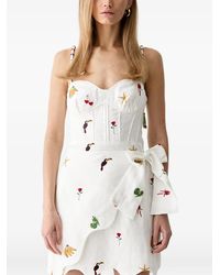 FARM Rio - Cool Day Embroidered Mini Dress - Lyst