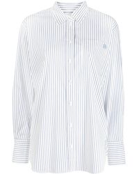 FRAME - The Oversized Striped Shirt - Lyst
