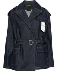 Lois - Flap-Pocket Belted Denim Jacket - Lyst