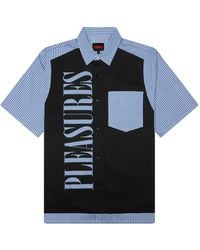 Pleasures - Logo-Print Striped Shirt - Lyst