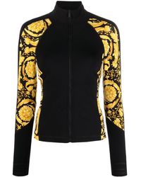 Versace - Baroque-print Zip-up Jacket - Lyst