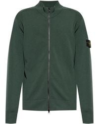 Stone Island - Cardigan mit Kompass-Patch - Lyst