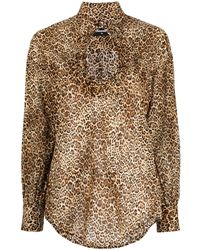 DSquared² - Blouse À Imprimé Léopard - Lyst
