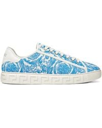 Versace - Greca Sneaker Aus Canvas Und Jacquard - Lyst