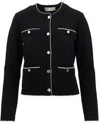 Tory Burch - Kendra Wool Cardigan - Lyst