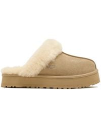 UGG - Chaussons Disquette À Finitions En Peau Lainée - Lyst