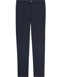 Burberry Slim Fit Chinos Van Katoen - Blauw