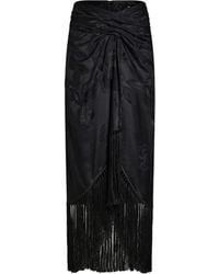 Etro - Maxi-Rok Met Franje En Jacquard - Lyst