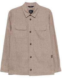 Fay - Linen Chest-Pocket Shirt - Lyst
