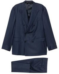 Canali - Costume Rayé À Boutonnière Croisée - Lyst