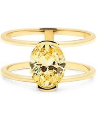 SOLO for Diamonds - Oval-Cut Diamond Double-Band Ring - Lyst