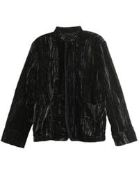 Ann Demeulemeester - Zaya Crushed-Velvet Jacket - Lyst