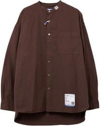 in・stru(men-tal) - Band-Collar Long-Sleeve Shirt - Lyst