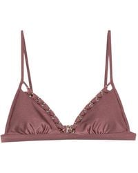 Zimmermann - Aster Bead-Embellished Bikini Top - Lyst