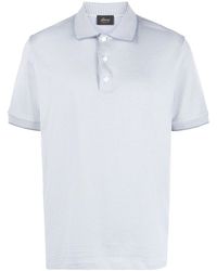 Brioni - Gingham-pattern Polo Shirt - Lyst