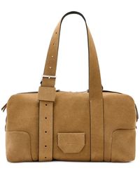 AllSaints - Sac Porté Épaule Ares En Daim À Détail De Boucle - Lyst
