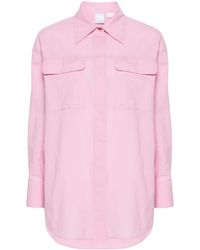 Pinko - Pointed-collar Cotton Shirt - Lyst