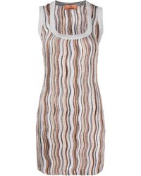 Missoni - Stripe-print Metallic-threading Minidress - Lyst