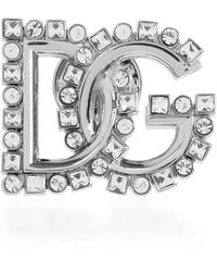 Dolce & Gabbana - Dg Anstecknadel Mit Kristallen - Lyst