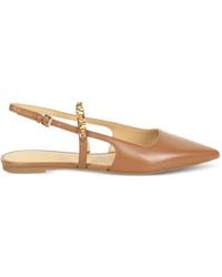 Michael Kors - Pointed-Toe Chain-Detail Ballet Flats - Lyst