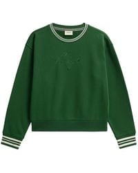 Pringle of Scotland - Logo-Embroidered Piqué Sweatshirt - Lyst
