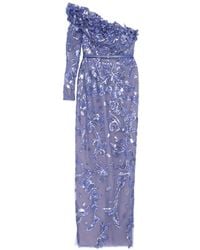 Saiid Kobeisy - One-Shoulder Embroidered Tulle Dress - Lyst