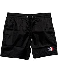 Moncler - Logo-Patch Swim Shorts - Lyst