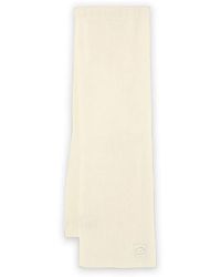 KARL LAGERFELD - Logo-Patch Ribbed Scarf - Lyst
