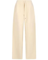 Sportmax - Pantaloni A Gamba Ampia Con Coulisse - Lyst