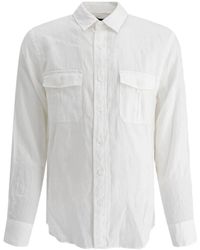 Vince - Double-Pocket Linen Shirt - Lyst