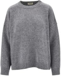 Weekend by Maxmara - Crew-Neck Drop-Shoulder Sweater - Lyst