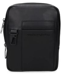 Piquadro - Embossed-Logo Messenger Bag - Lyst
