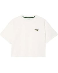 Lacoste - Logo-Patch T-Shirt - Lyst