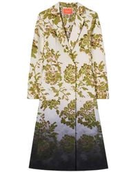 La DoubleJ - Long-Sleeve Floral-Print Coat - Lyst