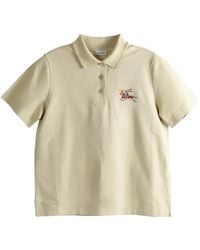 Burberry - Embroidered-Logo Polo Shirt - Lyst
