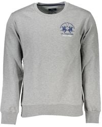La Martina - Logo-Embroidered Crew-Neck Sweater - Lyst