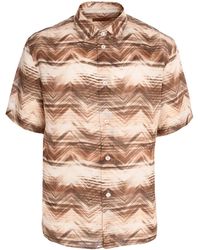 Missoni - Zigzag-Pattern Short-Sleeve Shirt - Lyst