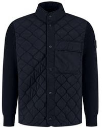 Stone Island - Quilted Panelled Jacket - Lyst