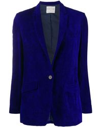 Forte Forte Single-breasted Fitted Blazer - Blue